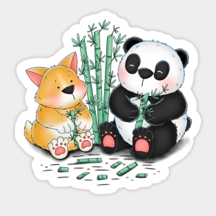 Panda Favorite Bamboo Food Sticker